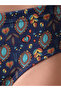 Pack of 3-Mid Waist Printed Hipster Panties with Inner Elastic - 100% Cotton - 7