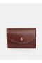 Özmarka New Season Burgundy Leather Look Women's Wallet