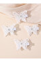 Set of 8 - Butterfly Hair Ties and Clips - 2