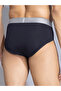 Navy Blue Comfort Fit Briefs with Logo Print waistband - 5