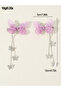 Set of 2 - Butterfly Decor Chain Hair Clip - 4