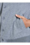 Grey Textured Button-Up Jacket - 5