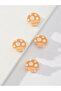 Pack of 4 - Orange Mushroom Hair Clips - 2