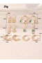 Set of 6 - Hoop Earrings - 5