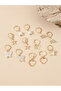 Set of 6 - Star and Heart Hoop Earrings