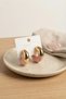 316L Steel Gold Color Pink Hoop Model Women's Earrings