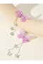 Set of 2 - Butterfly Decor Chain Hair Clip - 2