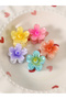 Set of 5 - Flower Mini Hair Clips - 3