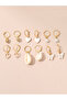 Set of 6 - Conch and Heart Hoop Earrings - 2