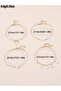 Set of 4 - Heart and Pearl Charms Anklet - 5