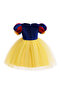 Girls Multi-Color Sequin Embellished Snow White A-Line Midi Dress - 4