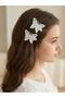 Set of 8 - Butterfly Hair Ties and Clips
