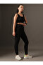 Black Solid High-Rise Textured Activewear Leggings - 4