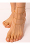 Layered Coin Drop Foot Chain Anklet