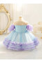 Girls Multi-Color Mermaid Sequin A-Line Midi Dress - 3