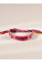 Multi-Color Woven Friendship Bracelet with Tassel Details - 2