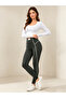 Charcoal Piping Detail Leggings - 3