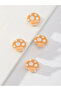 Pack of 4 - Orange Mushroom Hair Clips - 6