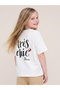 Girls Oversized Graphic T-Shirt - 3