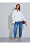Off White Solid Tie-Up Detail Cuffed Long Sleeves Shirt - 2