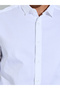 White Solid Textured Regular Fit Shirt - 4