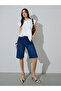 White Solid Asymmetric Hem Wrap Blouse - 2