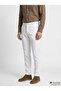 White Solid Trousers - 2