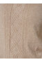 Beige Solid Cable Knit Jumper - 5