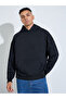 Black Printed Oversized Hoodie - 3