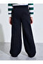 Black Cotton Straight Leg Joggers with Drawstring Waist - 4