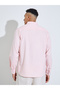 Light Pink Solid long Sleeves Shirt - 5