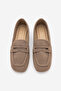 Women's Blunt Toe Casual Loafer Heviza Mink Suede - 7