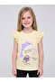Girls Sequins Design Frill Sleeve Glam T-Shirt