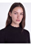Lcw Modest Black High Neck Women's Ribbed Bodysuit - 3