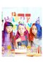 Temporary Assorted Hair Chalk Comb Set with Washable Colors and Coloring Brush - 5