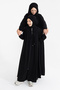 Lace-Up Pleated Children's Ferace & Black - 4007