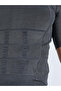 Grey Solid Slimming Body Shapewear T-Shirt - 4