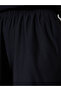 Black Textured Wide Leg Pants with Elastic Waistband - 3