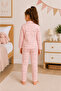 100% Cotton Girls' Buttoned Pajama Set - Long Sleeve - 4