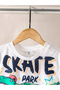 Boys Dinosaur Print Tank Top and Denim Shorts Set - 4