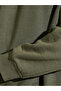 Olive Slogan Print Fleece Sweatshirt - 4