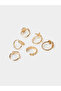 Pack of 6 - Gold Tone Seashell and Starfish Rings - 4