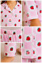 100% Cotton Girls' Buttoned Pajama Set - Long Sleeve - 5