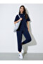 Navy Blue Printed Oversized T-Shirt - 2