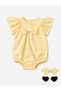 3-Piece Baby Girls Broderie Romper with Headband and Socks Set - 2