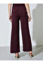Brown Solid Wide Leg Pocket Details Trousers - 4
