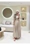 Tassel Shawl Tencel Dress Stone - 5