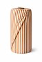 Striped Washed Linen Look 100% Cotton Fabric 235 cm Orange