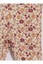 Beige Floral Baby Girl Set - 8