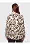 Özmarka New Season Brown Collared Floral Blouse - 4